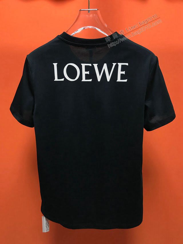 Loewe2020新款T恤 羅意威黑色男短袖  tzy2412